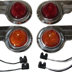 Vintage TCMA Wing Trailer Side Marker Lights - Set of 4