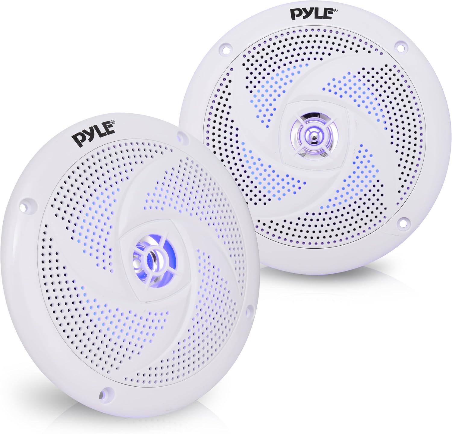 Pyle Marine Speakers - 5.25" Waterproof LED Pair