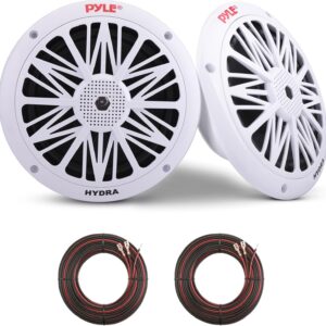 Pyle Marine Speakers 6.5" Dual Waterproof Outdoor Speakers
