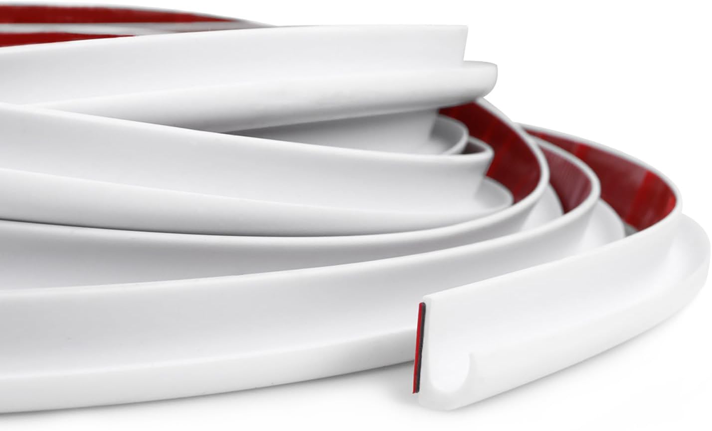 40ft RV Rain Gutter Rubber Drip Rail - 1/2" Trim Molding, White