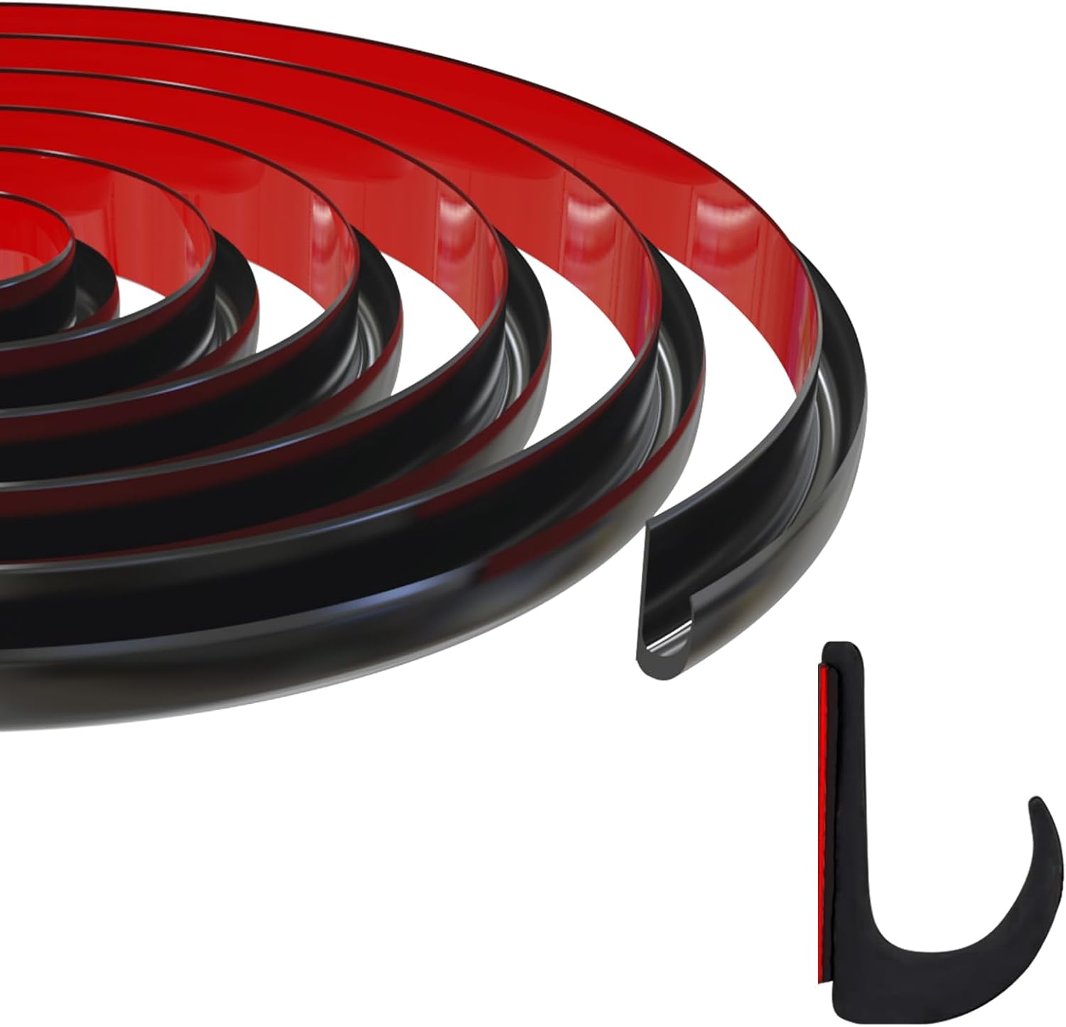 Ameri ¾" PVC Rain Gutter Molding, 25ft Black