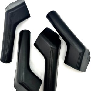 Black RV Gutter Spouts, 4-Pack, 1-1/16" Fit