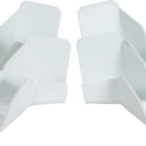 Camco RV Gutter Spouts with Extensions - White (4-Pack)