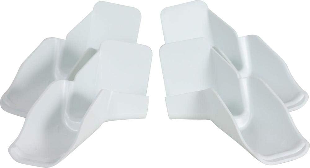 Camco RV Gutter Spouts with Extensions - White (4-Pack)