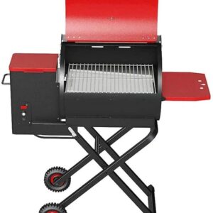 HOABBR Portable Dual Fuel BBQ Grill - Charcoal & Gas Combo