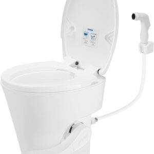 Kohree RV Toilet, 18.5” Residential Height, White