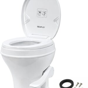 SEAFLO RV Toilet - Residential Height, Foot Pedal Flush