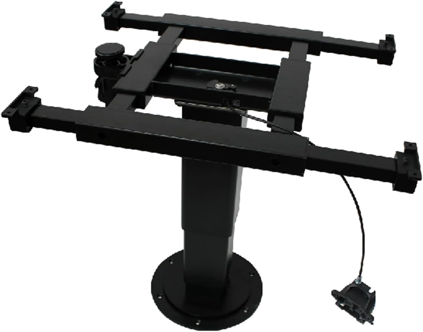 RV Table Base - Pneumatic Lift Legs Style D, 4-Way Slide