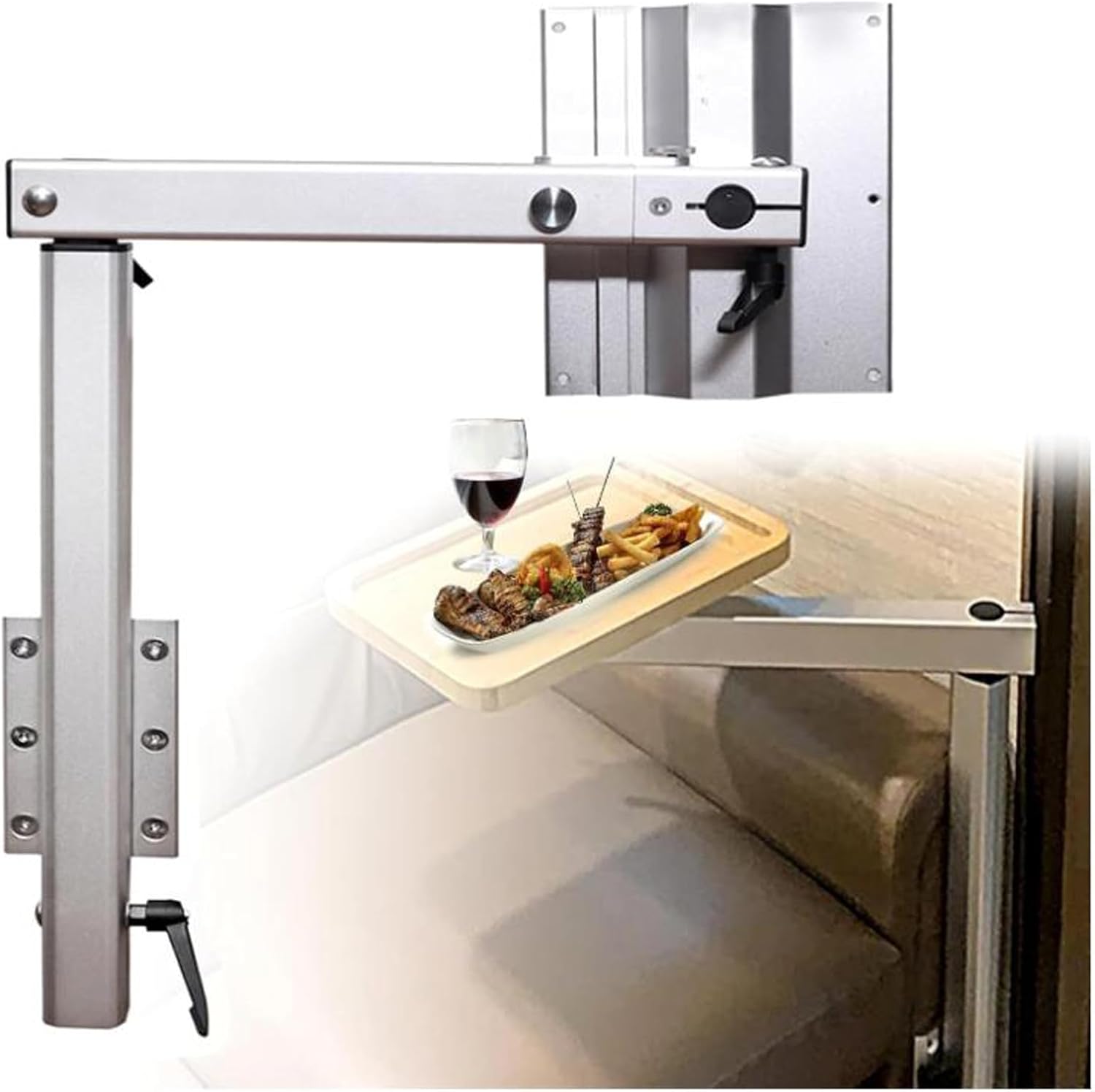 RV Folding Table Legs - 360° Swivel Aluminum Legs