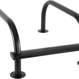 RecPro RV Roof Rail - Lightweight Aluminum Handrail (Black)