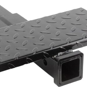 VCT 18" Hitch Extension with 14" x 7" Diamond Plate Step