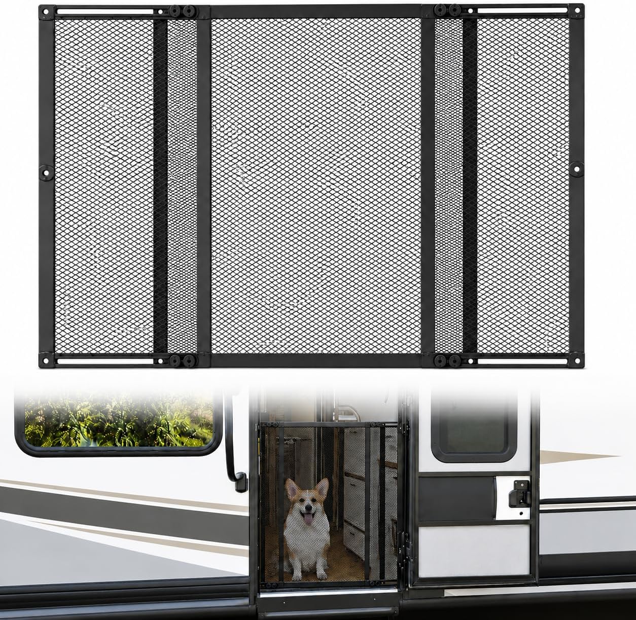 Adjustable RV Screen Door Protector 22"-35"