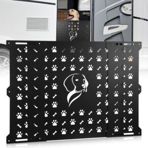 Gisafai 18" RV Dog Screen Door Protector - Adjustable & Vented