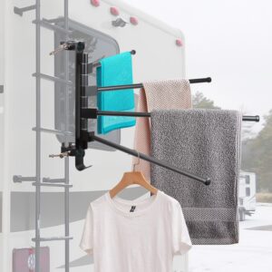 RV Clothes Drying Rack, 15.3in Arms, Aluminum & Stainless Steel