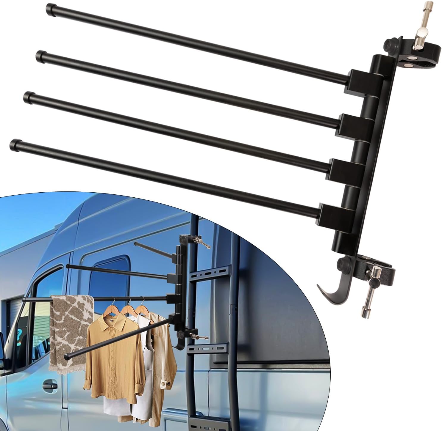 RV Ladder Clothes Drying Rack - Fistihon Aluminum