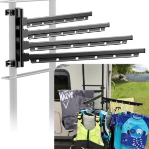 Safoner RV Clothes Drying Rack - Ladder Mount, 24in Aluminum