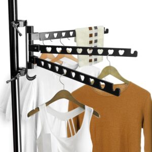 RV Clothes Drying Rack - 180° Swivel Mount for Motorhomes