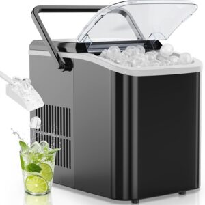 OLIXIS Countertop Ice Maker Machine, Portable & Auto-Cleaning