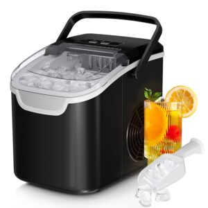 Portable Ice Maker, 26 lbs/Day, 6 Min Ice Time