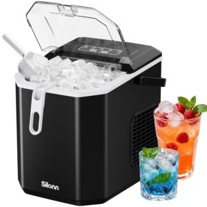 Silonn Portable Countertop Ice Maker, 26 lbs/Day