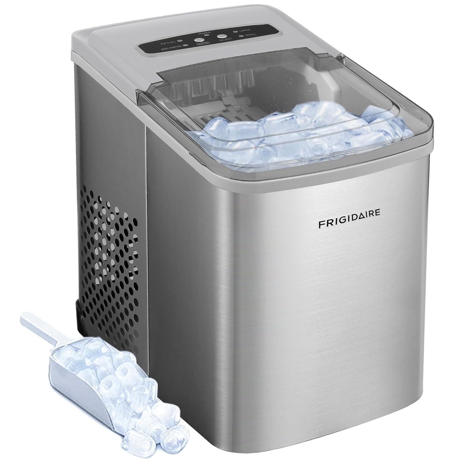 Frigidaire 26 lbs/day Portable Ice Maker Stainless