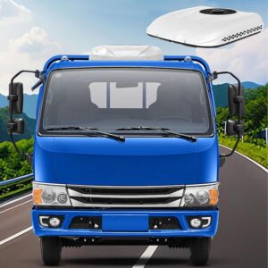 AoForce 12V Rooftop AC for Van/RV - White