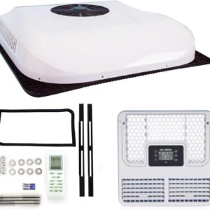 12V RV Rooftop AC Unit w/ Remote & 7-Blade Fan