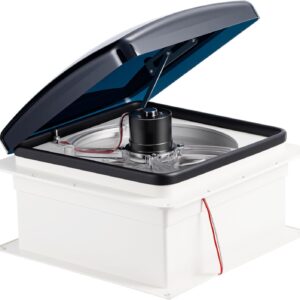 12V RV Roof Fan 14" 10-Speed Manual Lift Vent