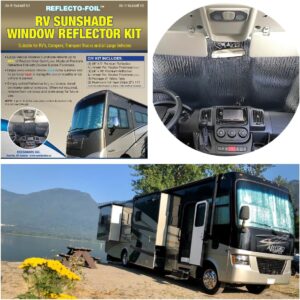 RV Windshield Sunshade Kit – Blocks 96% Heat, Commercial Grade