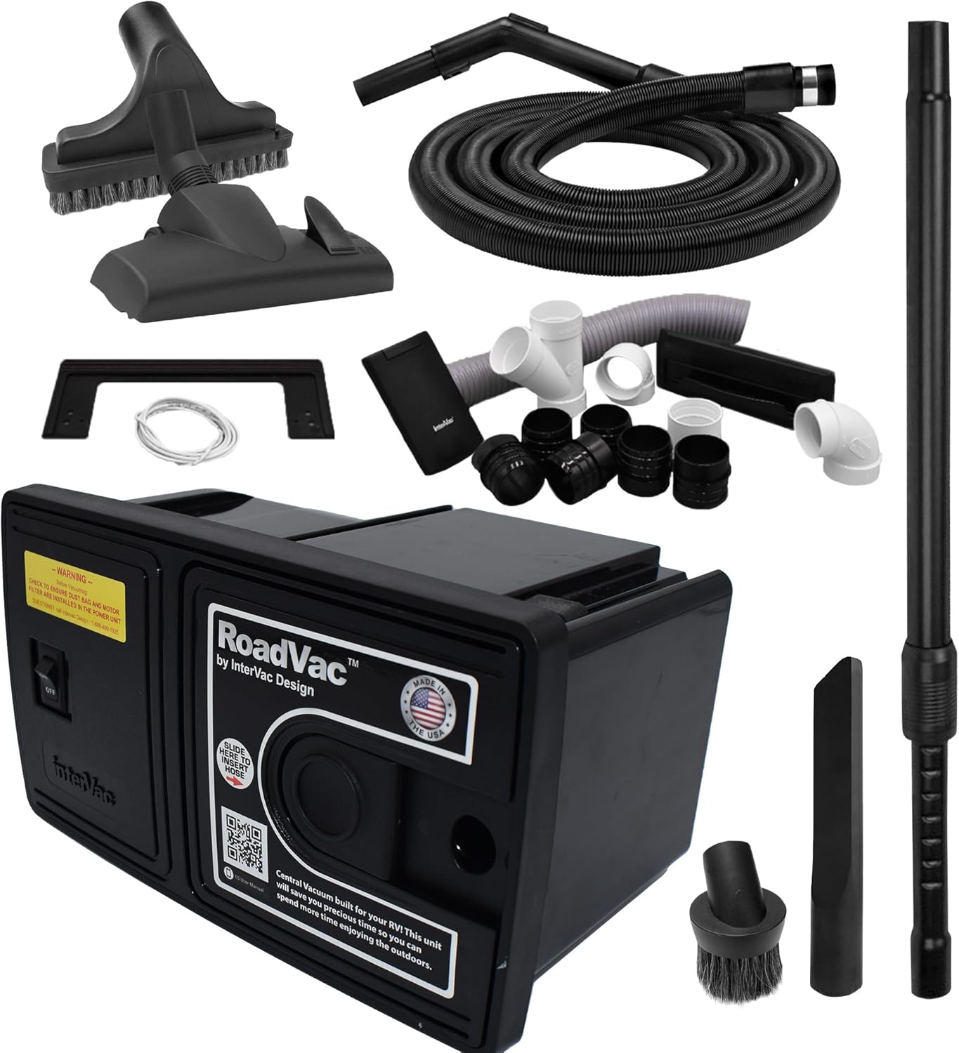 InterVac Design CS-RM RV Central Vacuum System Kit