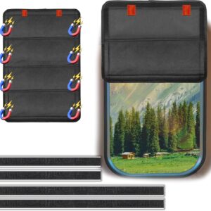 RV Blackout Window Shade 25x16 Inch, Hook & Loop + Magnetic