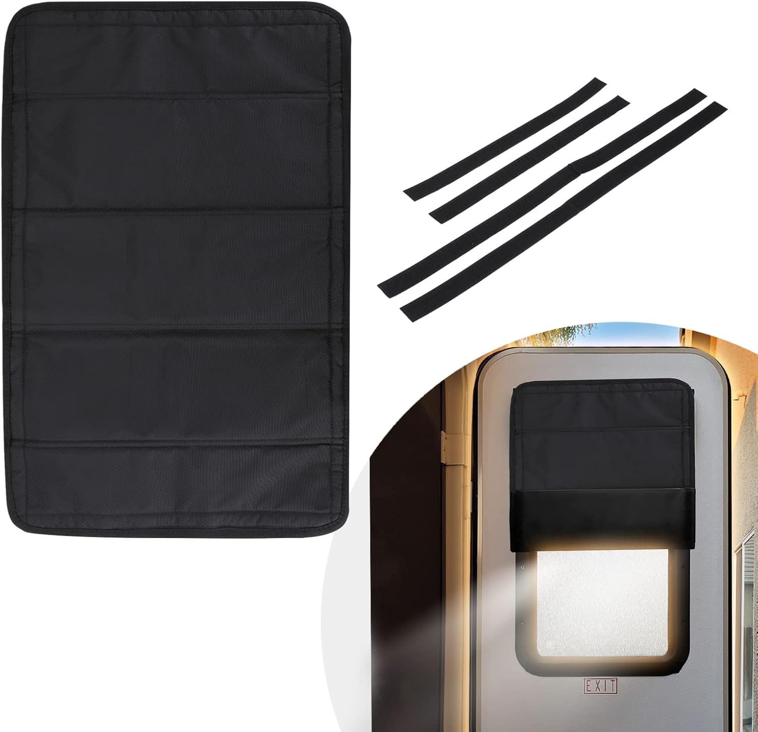 BougeRV RV Window Shade Cover, Blackout Oxford 25x16in