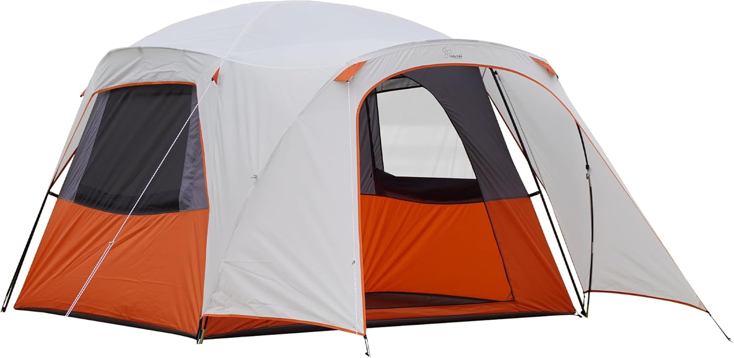 Vidalido 4-Person Waterproof Cabin Tent – 3 Season Camping