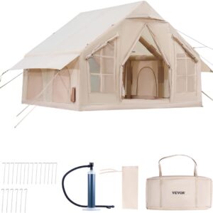 VEVOR Inflatable Tent - Quick Set Up & 4-Season Camping