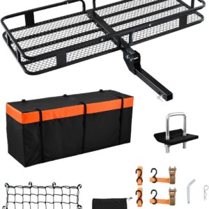 VEVOR 500lb Hitch Cargo Basket w/ Bag, 60x24"