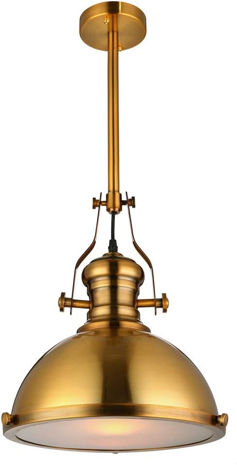 Vintage Industrial Pendant Light 12.5in, LED Fixture