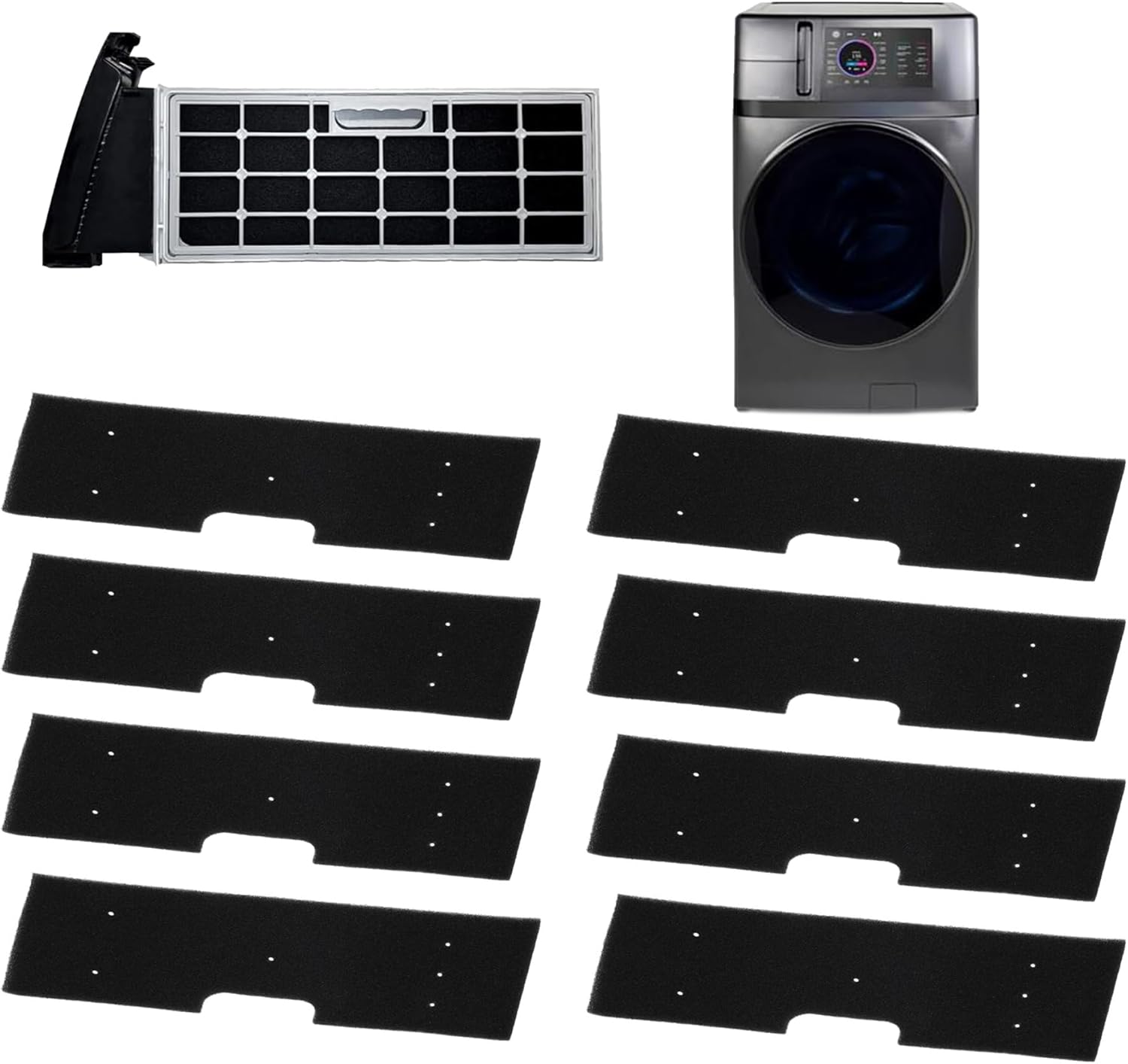 8-Pack WH01X35719 Lint Foam Filter for GE Profile Washer Dryer Combo