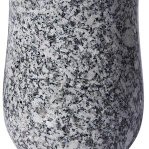 Granite Cemetery Vase – 9.2 lbs, Windproof, 3 Inch Opening