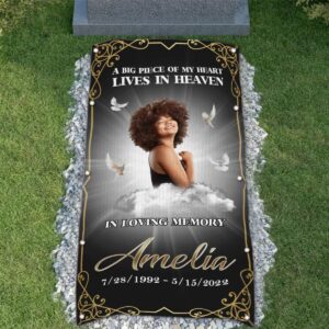 Personalized Memorial Grave Blanket - Sympathy Gift