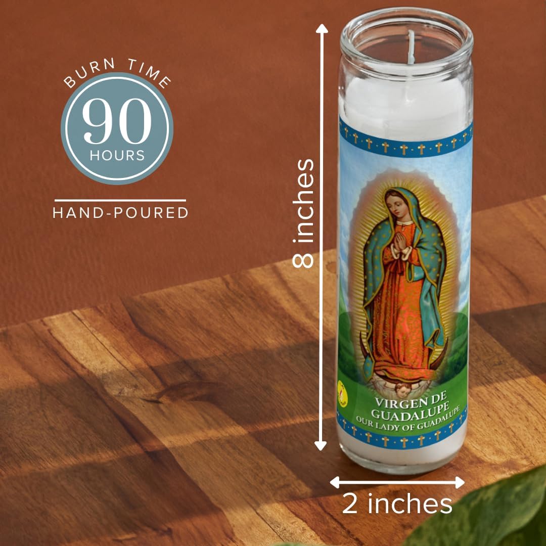 Simply Soson Guadalupe Prayer Candles, 3-Pack