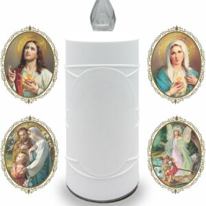 AROBA LED Memorial Candle - 120-Day Light - White