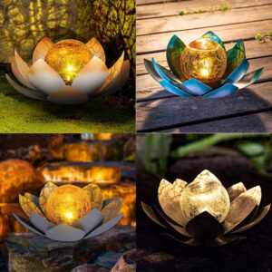 Huaxu Solar Lotus Light – Outdoor Garden Decor