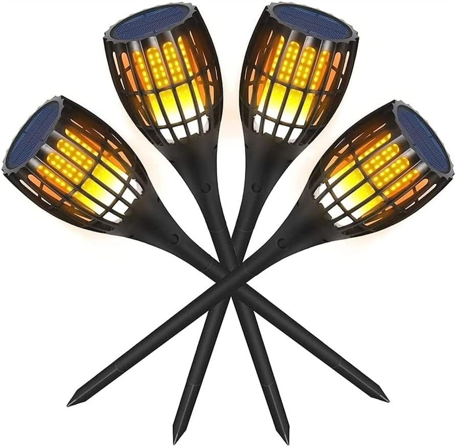 Beyori Solar Torch Lights – 4 Pack Outdoor Decor Lights