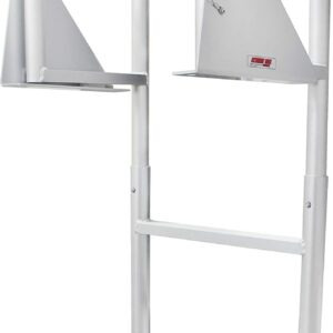 Extreme Max Aluminum Flip-Up Dock Ladder, 3-Step, 300 lb