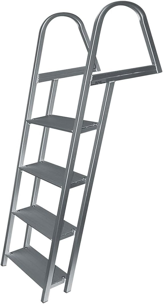 JIF Marine 4-Step Anodized Aluminum Dock Ladder
