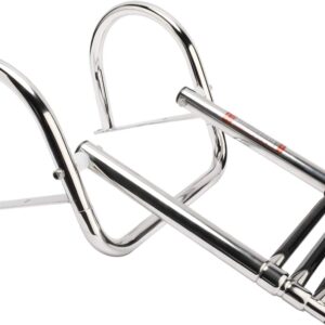 3-Step Stainless Pontoon Boat Ladder, Telescoping Dock Ladder