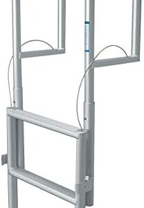 JIF Marine 5-Step Retractable Dock Ladder – 750 lb Capacity