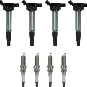 Marsram Ignition Coil & Spark Plug Set for Toyota/Lexus