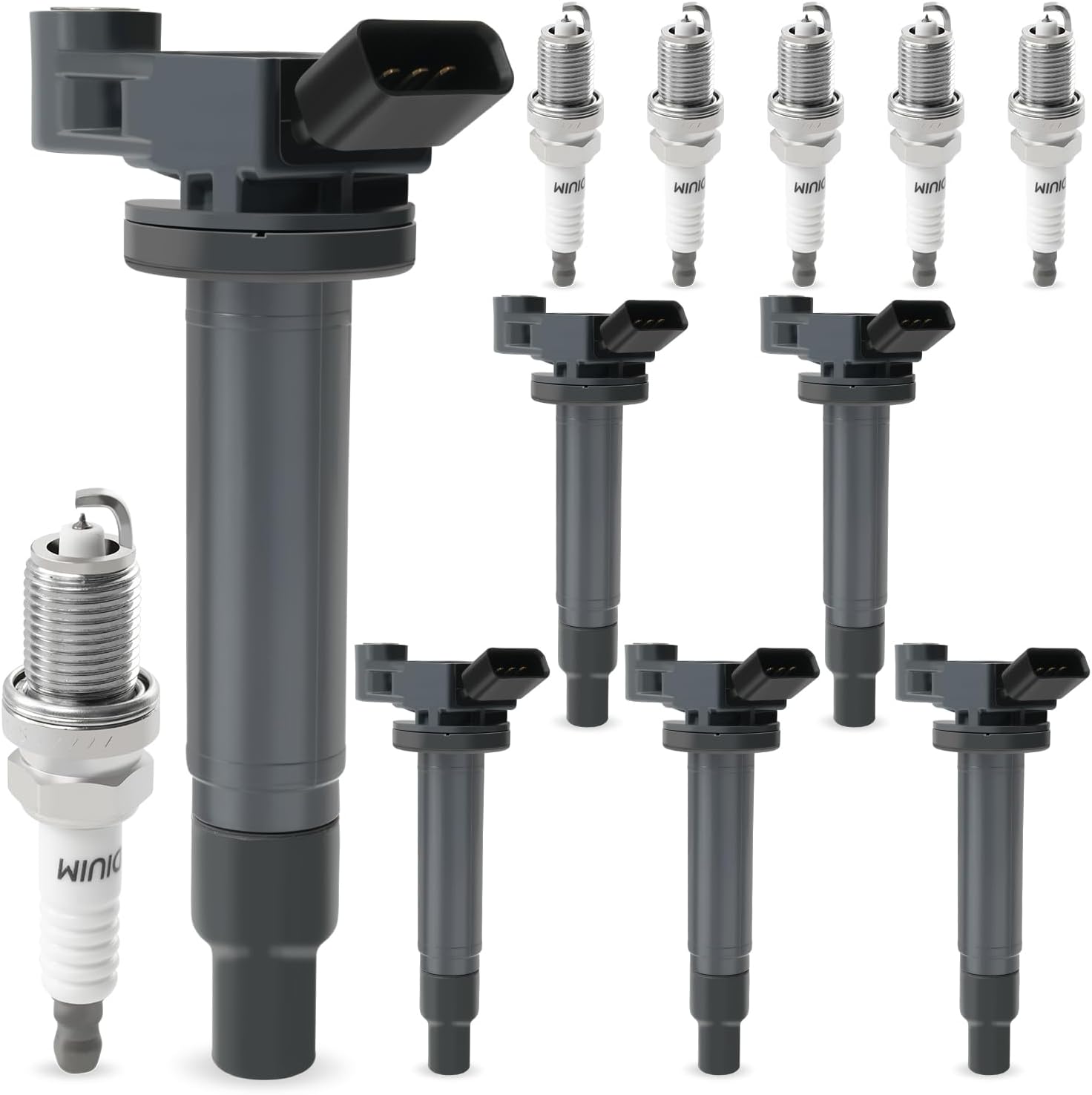 6PCS Ignition Coil & Iridium Spark Plugs for Toyota/Lexus V6