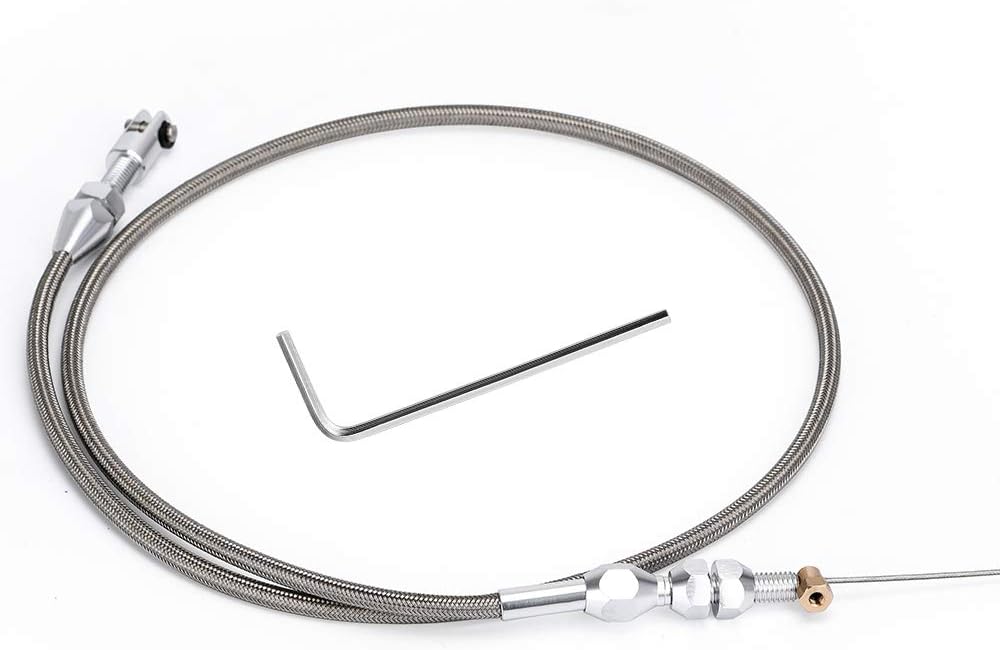 Stainless Braided LS Throttle Cable Kit 36" for Chevy LS1 V8